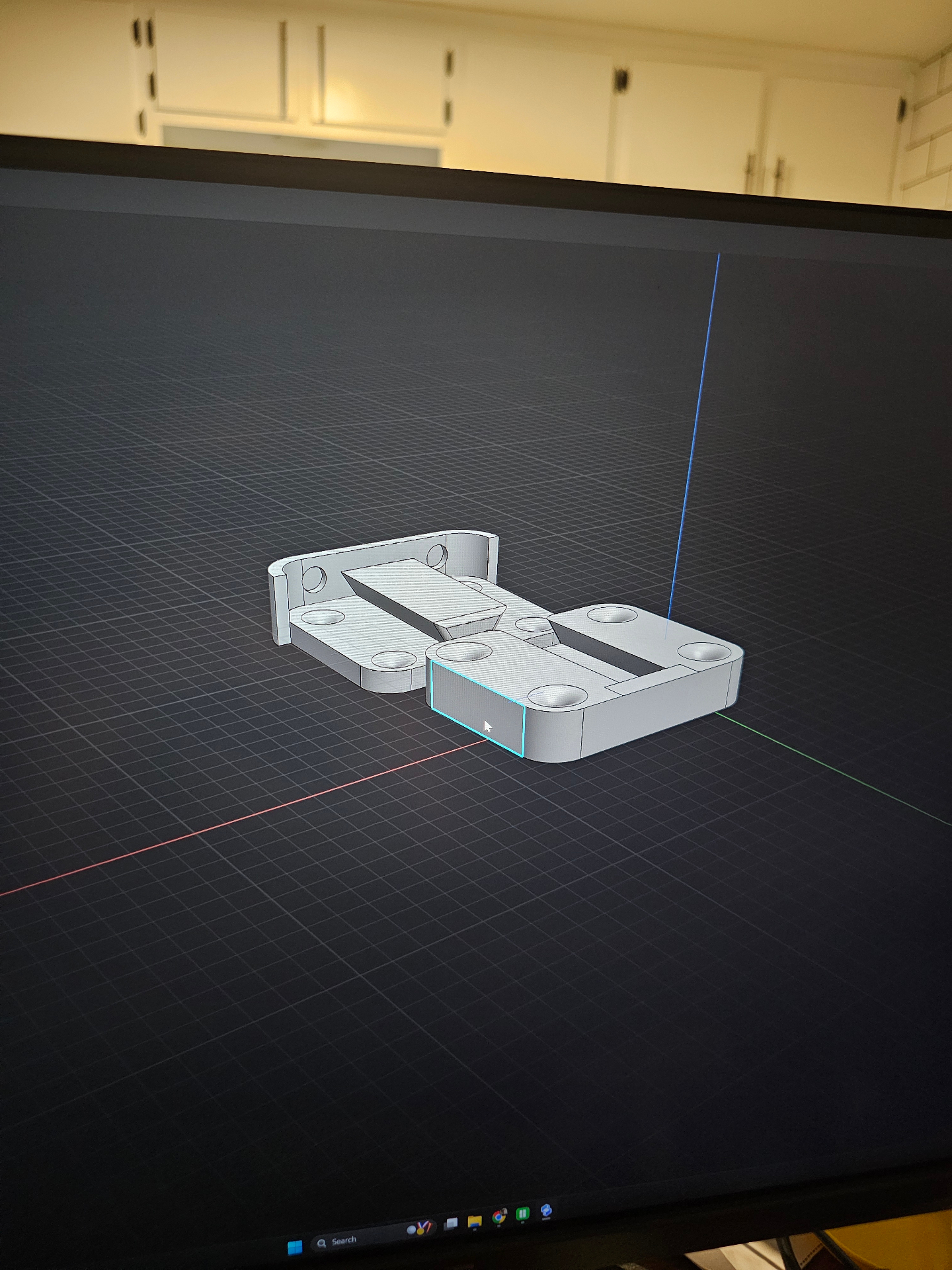 CAD render showing mating interface detail for the S2000 mount
