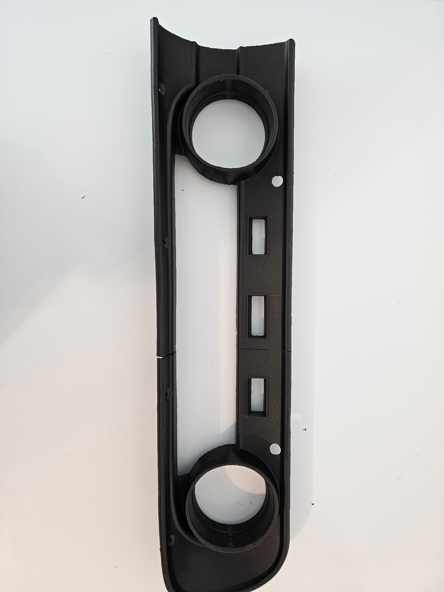 Front view of the 3D-printed 1964 Ford Deluxe Dash part
